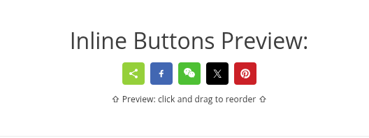 Inline Sharethis button sample